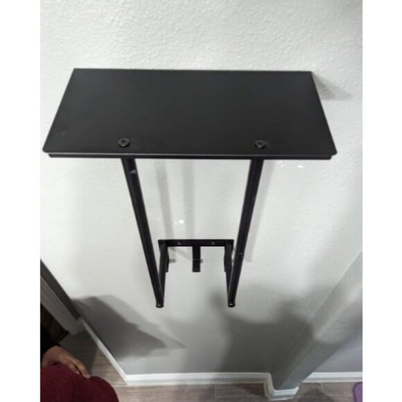 Towel Rack with Metal Shelf and 3 Hooks for Small Bathroom, Towel Storage - Picture 3 of 4